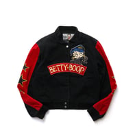 【Lady】 Betty Boop × Jeff Hamilton / Racing Jacket