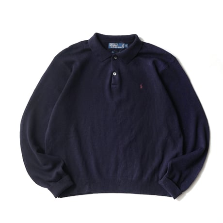 Polo Ralph Lauren / Vintage, Lambs Wool Knit Polo L/S Shirt