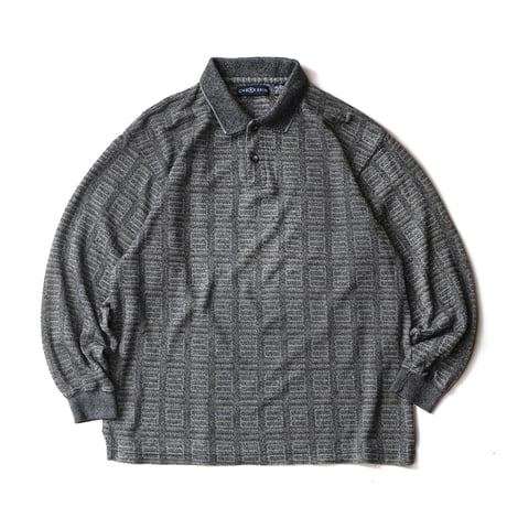 Vintage, Cotton Poly Knit Polo L/S Shirt