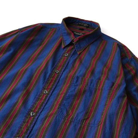 Christian Dior / Vintage, Striped Dress L/S Shirt