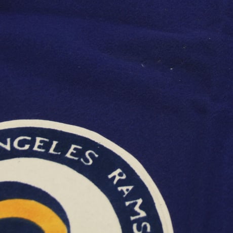 Los Angeles Rams / Vintage, Fringe Throw Blanket with Stadium Seats, Leather Bag