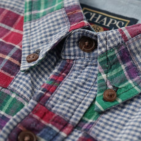 Chaps Ralph Lauren / Vintage, Patchwork Plaid S/S Shirt