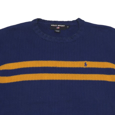 Polo Sport / 90's Vintage, Cotton Knit Crewneck Sweater