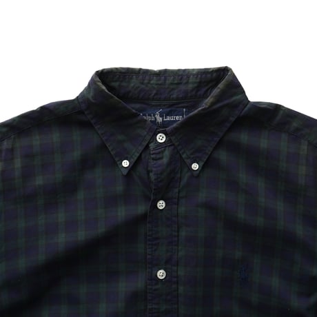 Ralph Lauren / Vintage, Black Watch Plaid B.D L/S Shirt