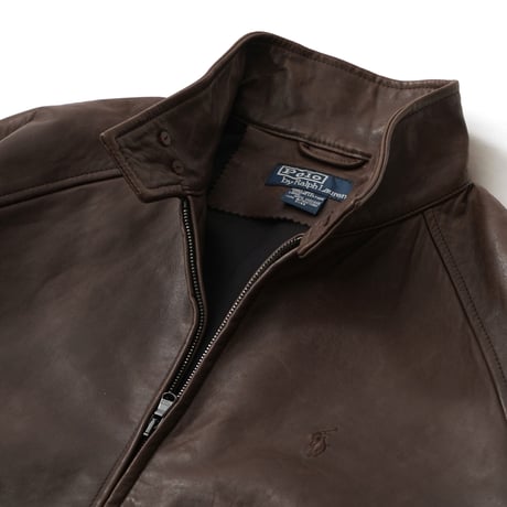 Polo Ralph Lauren / Vintage, G9 Lamb Leather Harrington Jacket