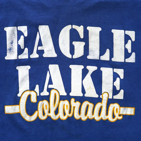 Eagle Lake, CO / Vintage, Football V-Neck S/S Tee