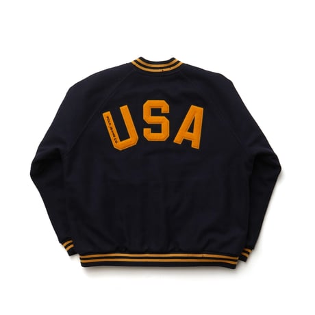 Polo Jeans / Vintage, Melton Varsity Jacket "USA"