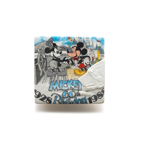 Disney / Vintage, Raglan Crewneck Sweatshirt "Mickey's 60th Birthday"