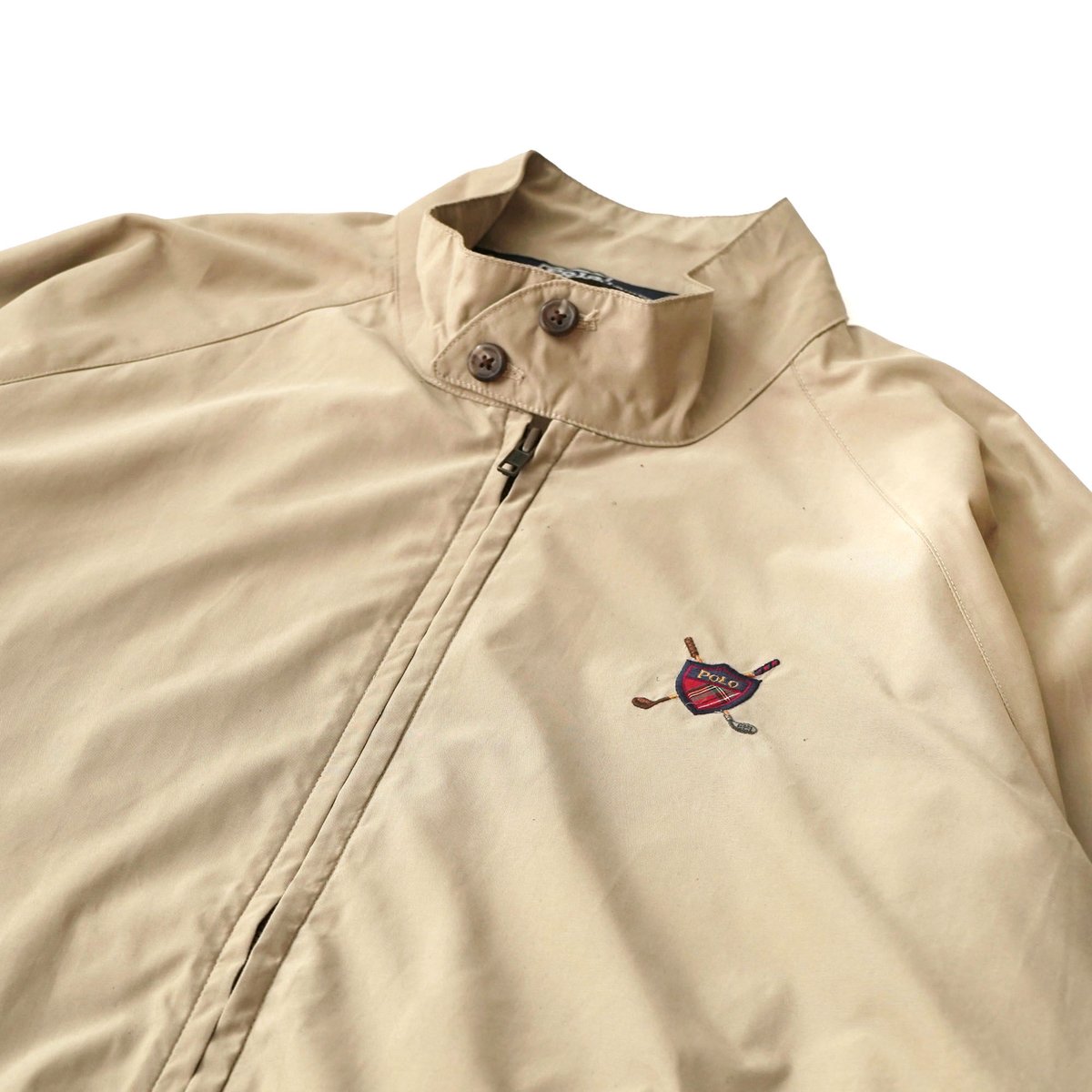 Polo Ralph Lauren ナイロンジャケット ベージュ　ゴルフ　古着 Polo Ralph Lauren ナイロンジャケット ベージュ ゴルフ 古着