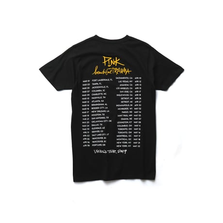 P!NK / Beautiful Trauma World Tour 2019 S/S Tee