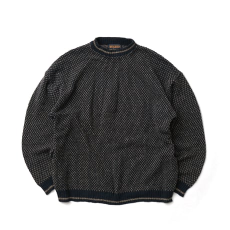 Woolrich / Vintage, Birds Eye Cotton Knit Crewneck Sweater