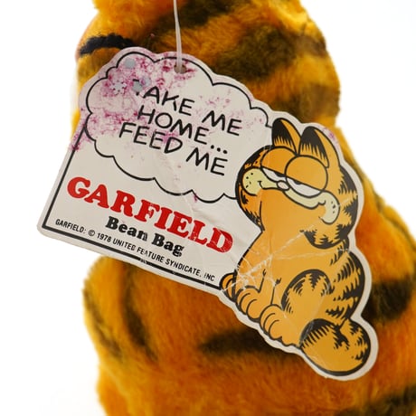 Garfield / Vintage, Plush Toy "Bean Bag, Sitting Standard, Right"