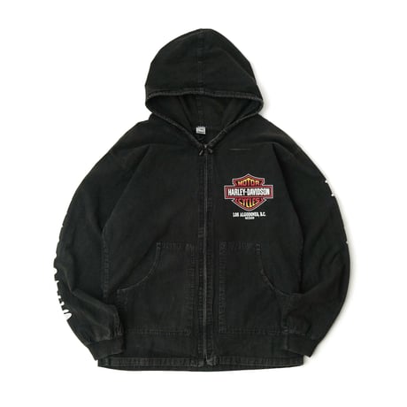 Harley Davidson / Full Zip Hooded Jacket "LOS ALGODONES"