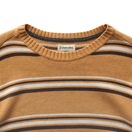 St. John's Bay / Striped Cotton Knit Crewneck Sweater