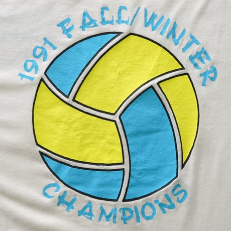 Champaign Park District, IL / Vintage, 1991FW Champions Logo L/S Tee "The Blockheads"