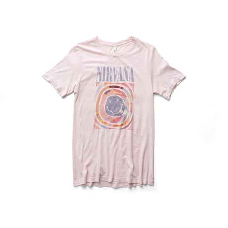 【Womens】Nirvana / Marbled Smiley Face S/S Tee