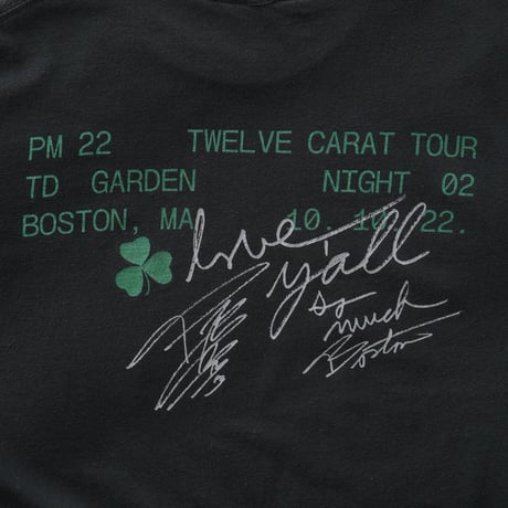 Post Malone / Exclusive Boston love y'all Twelve Carat Tour 2022 S/S Tee
