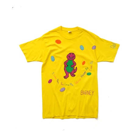 Barney & Friends / Vintage, Hand Printed S/S Tee