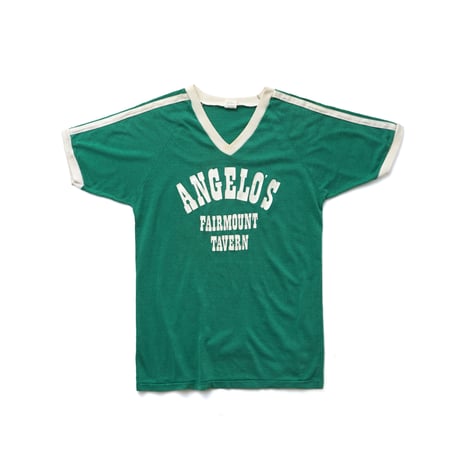 Angelo's Fairmount Tavern / Vintage, Ringer V-Neck S/S Tee
