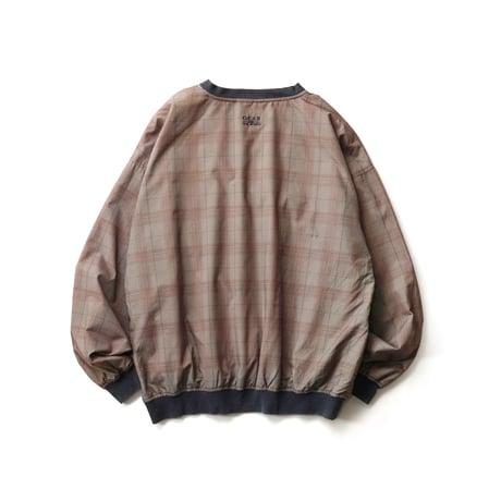 Gear for Sports / Vintage, Plaid V-Neck Pullover Warm Up Windbreaker