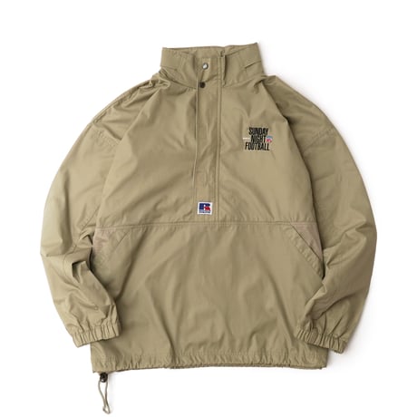 NFL / Vintage, Half Zip Pullover Nylon Jacket "ESPN Sunday Night Football" by Russell Athletics