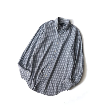 Ralph Lauren / Vintage, Plaid Cotton B.D L/S Shirt "Philip"