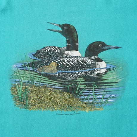 L.L. Bean / Vintage, Supports Maine Audubon S/S Tee "Common Loon, Gavia immer"