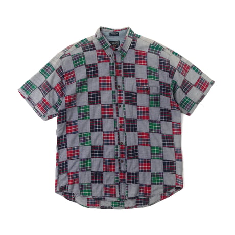Chaps Ralph Lauren / Vintage, Patchwork Plaid S/S Shirt