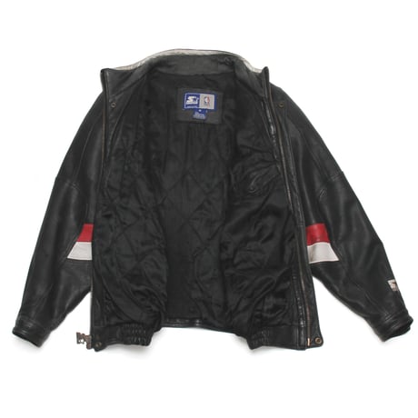 STARTER / Vintage, Leather Jacket "Chicago Bulls"