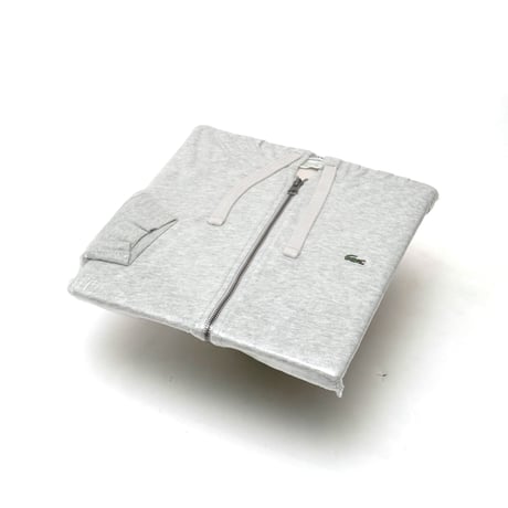Lacoste / Premium Cotton Zip Up Hooded Sweatshirt