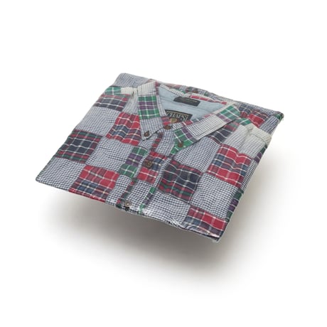 Chaps Ralph Lauren / Vintage, Patchwork Plaid S/S Shirt