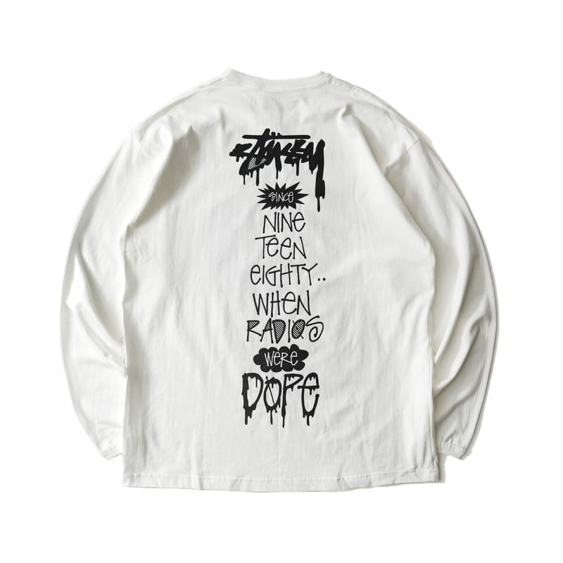 Stussy / Vintage, Radio Were Dope L/S Tee | ティーレコ Stussy / Vintage, Radio Were Dope L/S Tee | ティーレコ