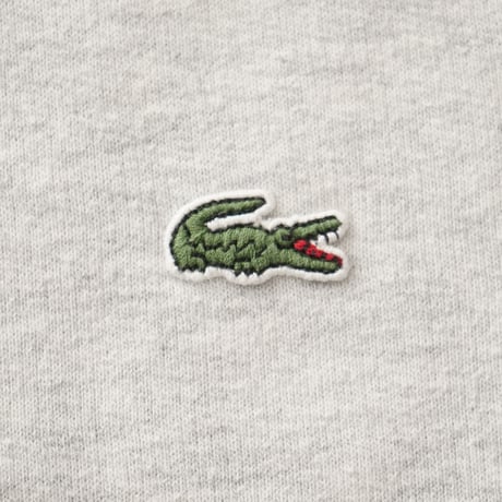 Lacoste / Premium Cotton Zip Up Hooded Sweatshirt