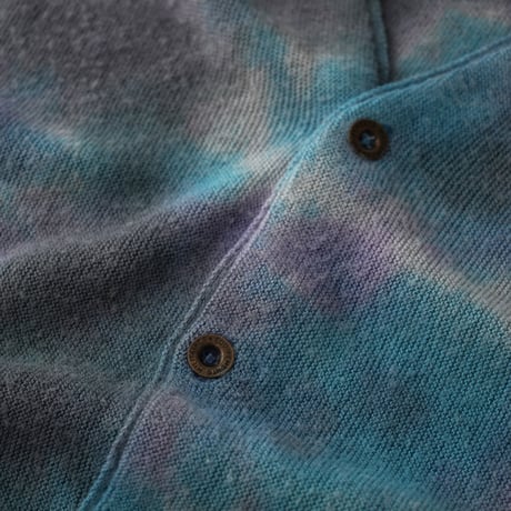 Lacoste / Vintage, Knit Cardigan Tie Dyed Custom