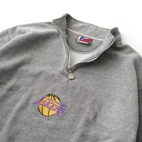 Los Angeles Lakers / Vintage, Quarter Zip Up Sweatshirt