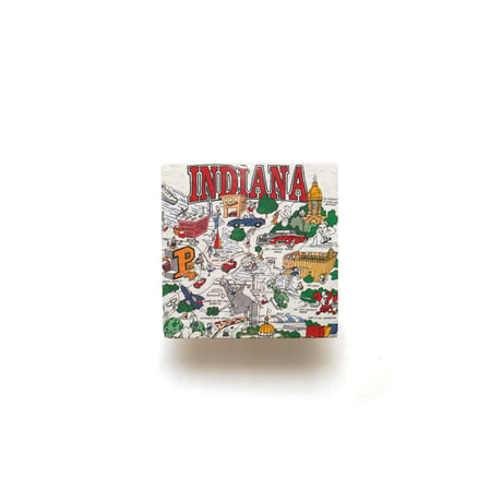 Indiana / Vintage, Tourist Spot Map S/S Tee