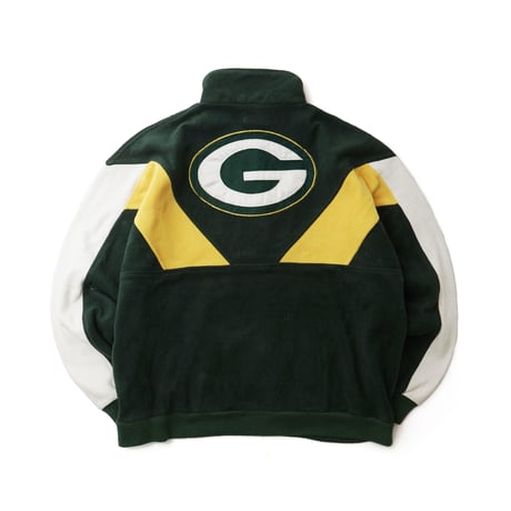 Green Bay Packers / Vintage, Half Zip Fleece Jacket manufactured by Pro Elite