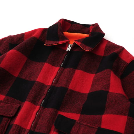 Woolrich / Vintage, Reversible Plaid Wool Melton Hunting Jacket