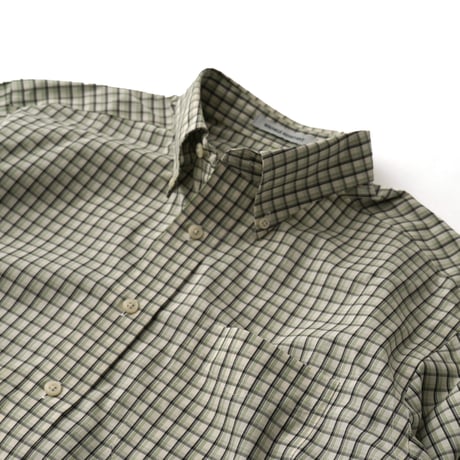 L.L. Bean / Wrinkle-Free Twill Sport Shirt "Traditional Fit Windowpane"