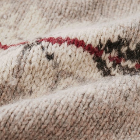 Eddie Bauer / Nordic Knit Half Zip Sweater "Legend For Four Generations"