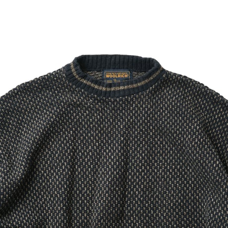 Woolrich / Vintage, Birds Eye Cotton Knit Crewneck Sweater