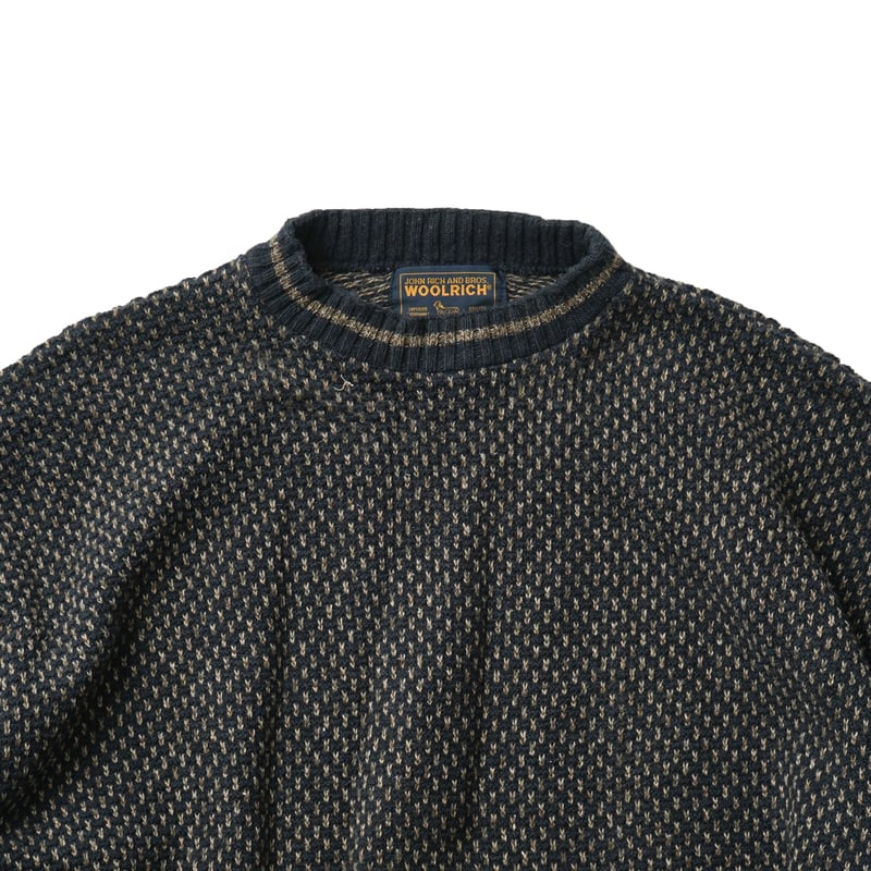 Woolrich / Vintage, Birds Eye Cotton Knit Crewn