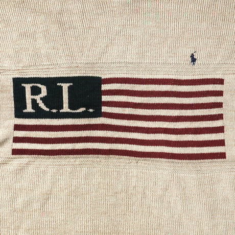Polo Jeans / Vintage Bootleg, Flag Knit Sweater