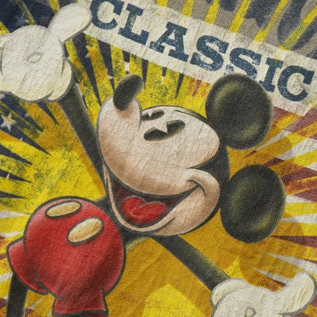 Disney / Vintage, Walt Disney World Ringer S/S Tee "Retro Mickey Mouse"