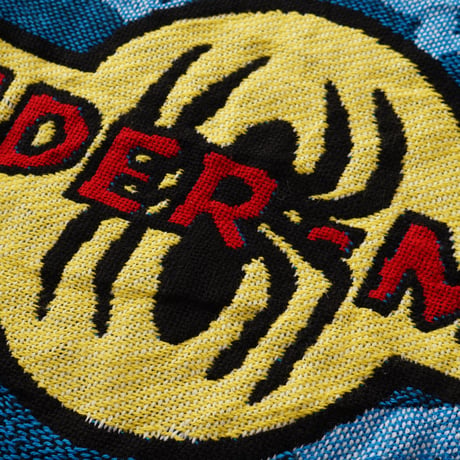 Spider-Man / Vintage, Woven Tapestry Fringe Throw Blanket Rag