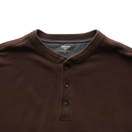 St. John's Bay / Sueded Jersey Henley Top