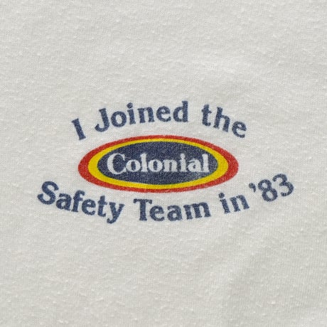 Vintage, Ringer S/S Tee "I Joined the Safety Team in '83"
