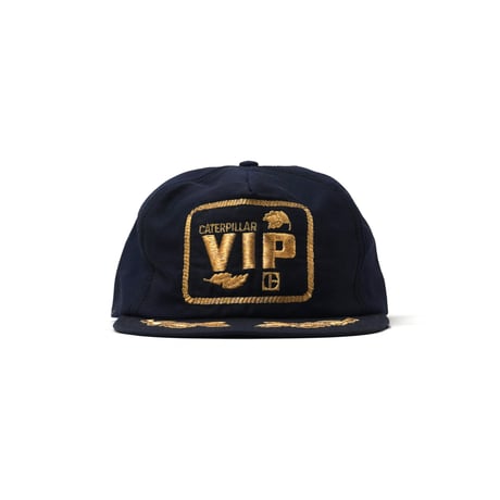 Caterpillar Inc. / Vintage, 5-Panel Snapback Hat "VIP, Gold laurel brim"