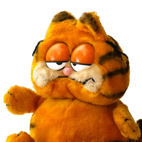 Garfield / Vintage, Plush Toy "Sitting"