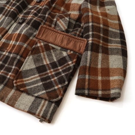 Woolrich / Vintage, Wool Tweed Sherpa Plaid Coat